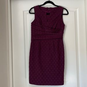 Adrianna Papell Mini Dress, 4P, Maroon